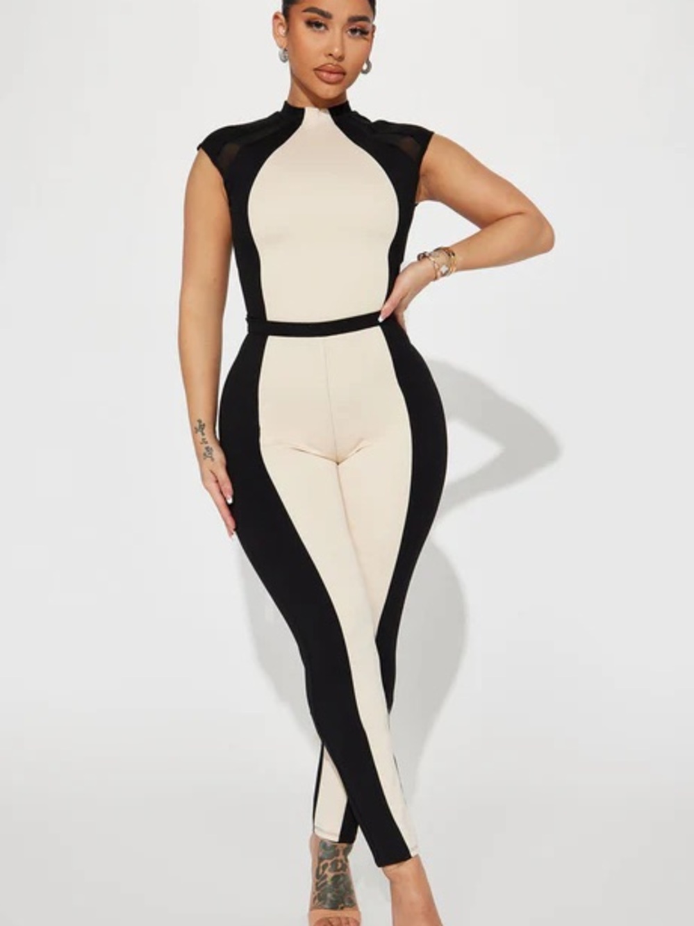 Available For You Legging Set - Taupe/combo
